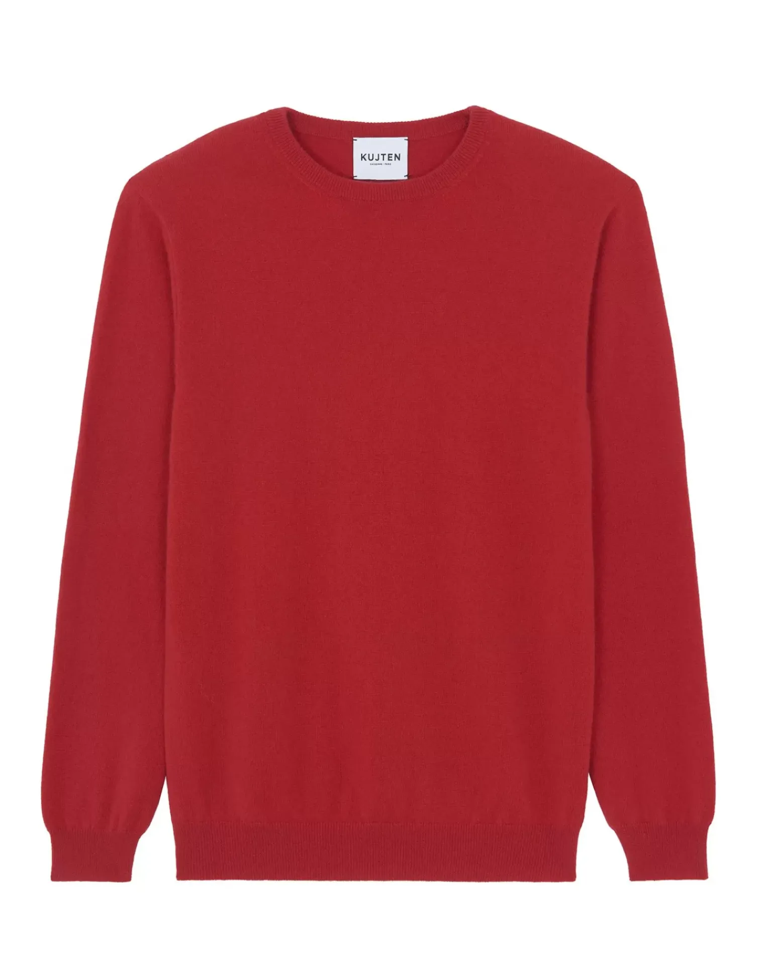 Kujten Sweaters & Sweatshirts>Basic Long Sleeves Cashmere Sweater Rouge