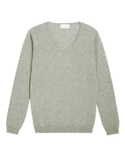 Kujten Sweaters & Sweatshirts>Basic Long Sleeves Cashmere Sweater Vert Suzy