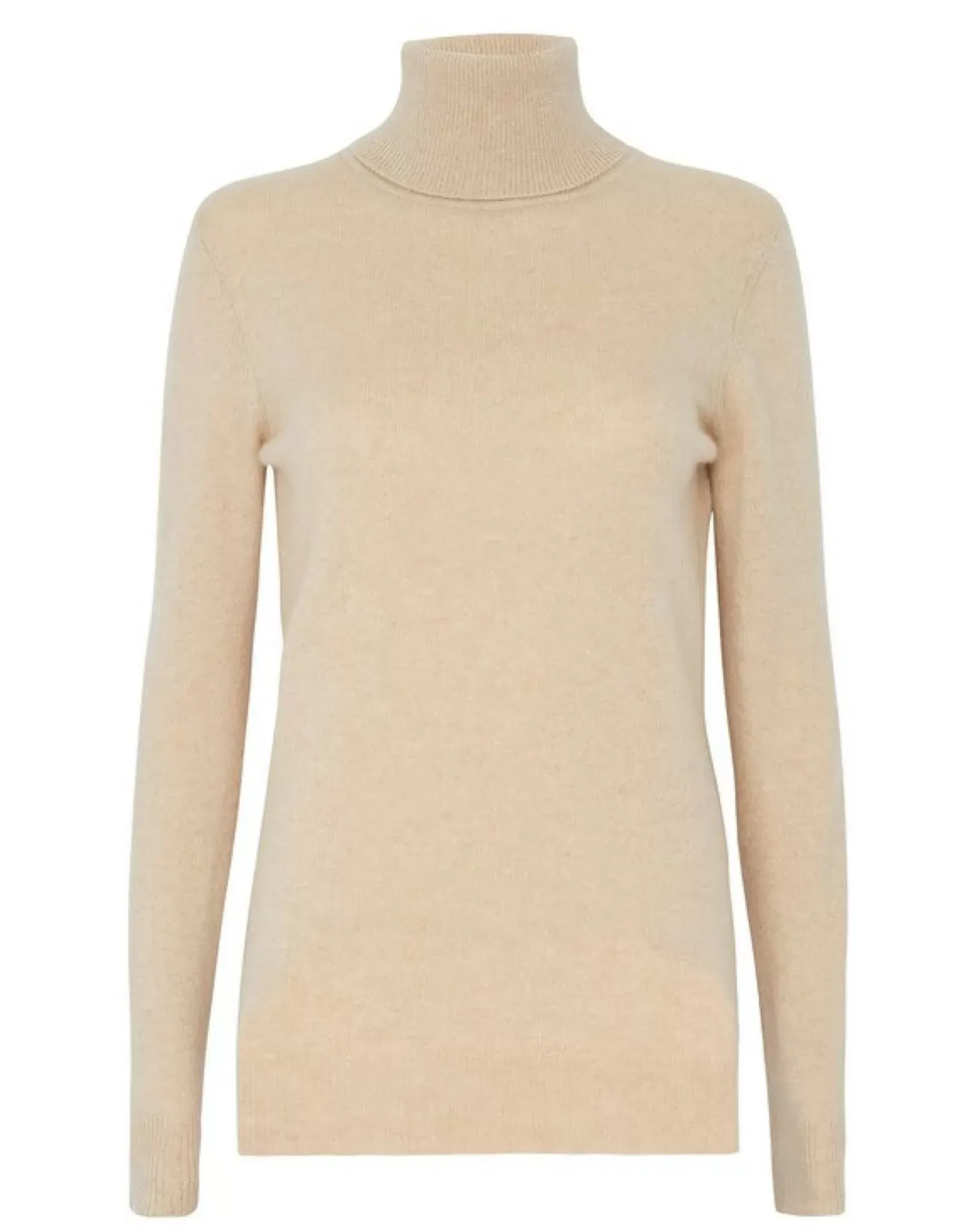 Kujten Sweaters & Sweatshirts>Basic Turtleneck 100% Cashmere Sweater, 2-Threads Organique