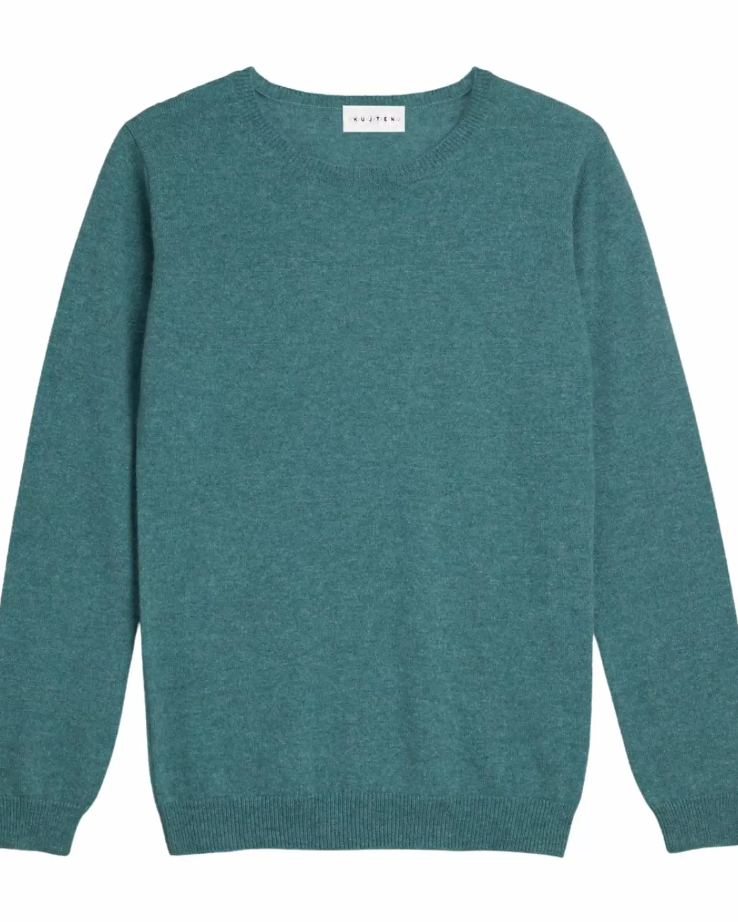 Kujten Sweaters & Sweatshirts>Basic Woman Round Neck Cashmere Sweater Vert