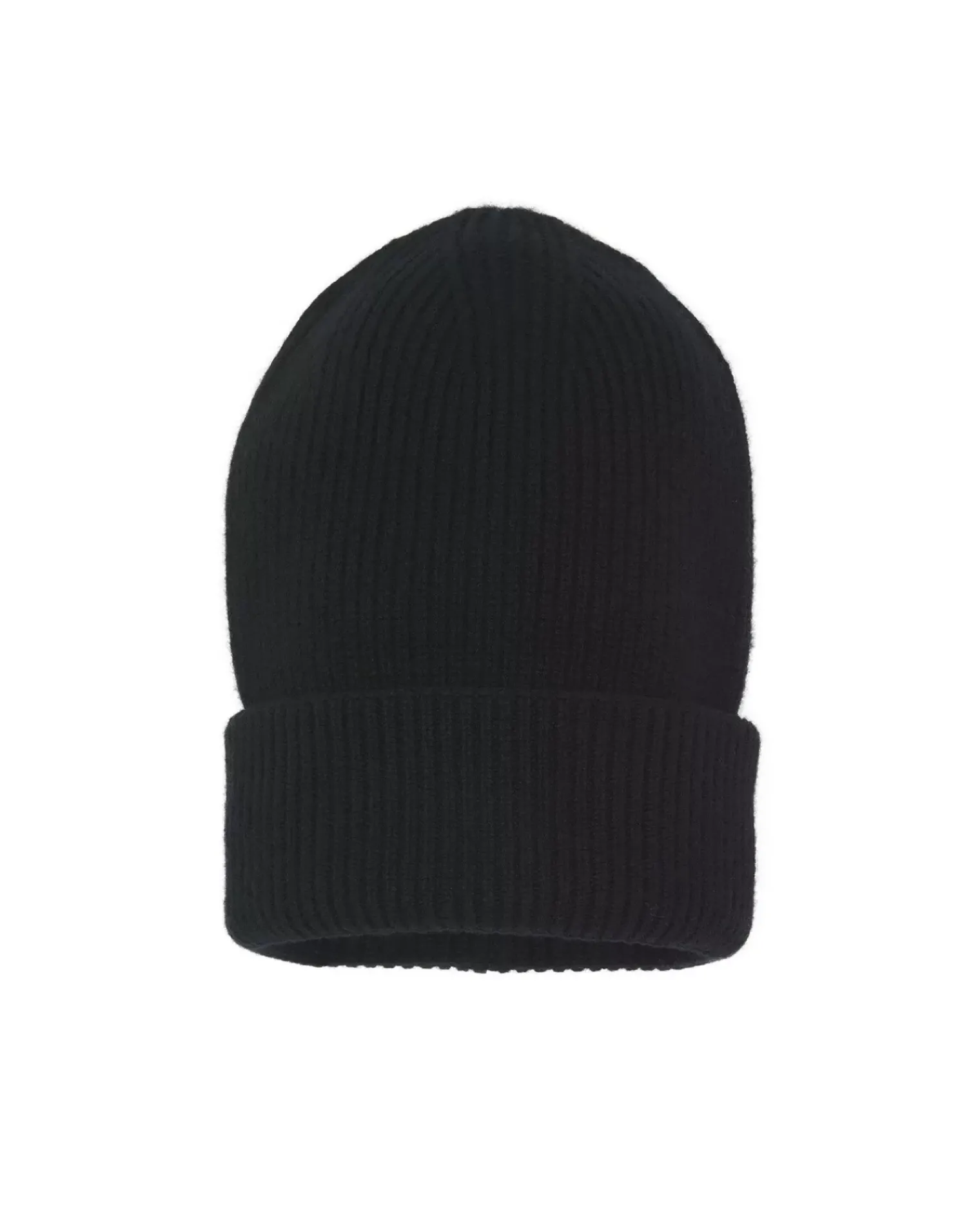 Kujten Hats & Headbands>Beanie With Cashmere Cuff Noir