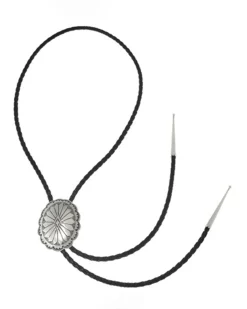 Kujten Jewelry>Bolo Tie In Sterling Silver 925/1000E With Leather Lace Argent