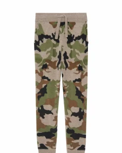 Kujten Joggings>Camouflage Cashmere Jogging Camou Kaki
