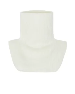 Kujten Scarves & Snoods>Cardigan Stitch Cashmere Snood, 6-Threads Blanc