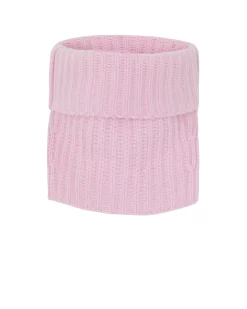 Kujten Scarves & Snoods>Cardigan Stitch Cashmere Snood, 16-Thread Candy Pink