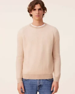 Kujten Jackets & Vests>Cardigan Stitch Cashmere Sweater, 2-Threads Organique