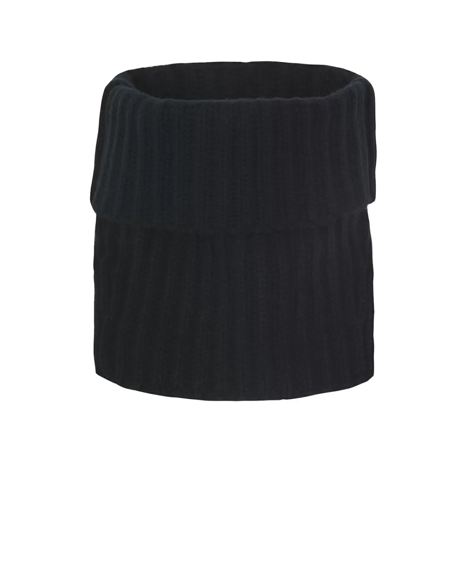 Kujten Scarves & Snoods>Cardigan Stitch Cashmere Snood, 16-Thread Noir