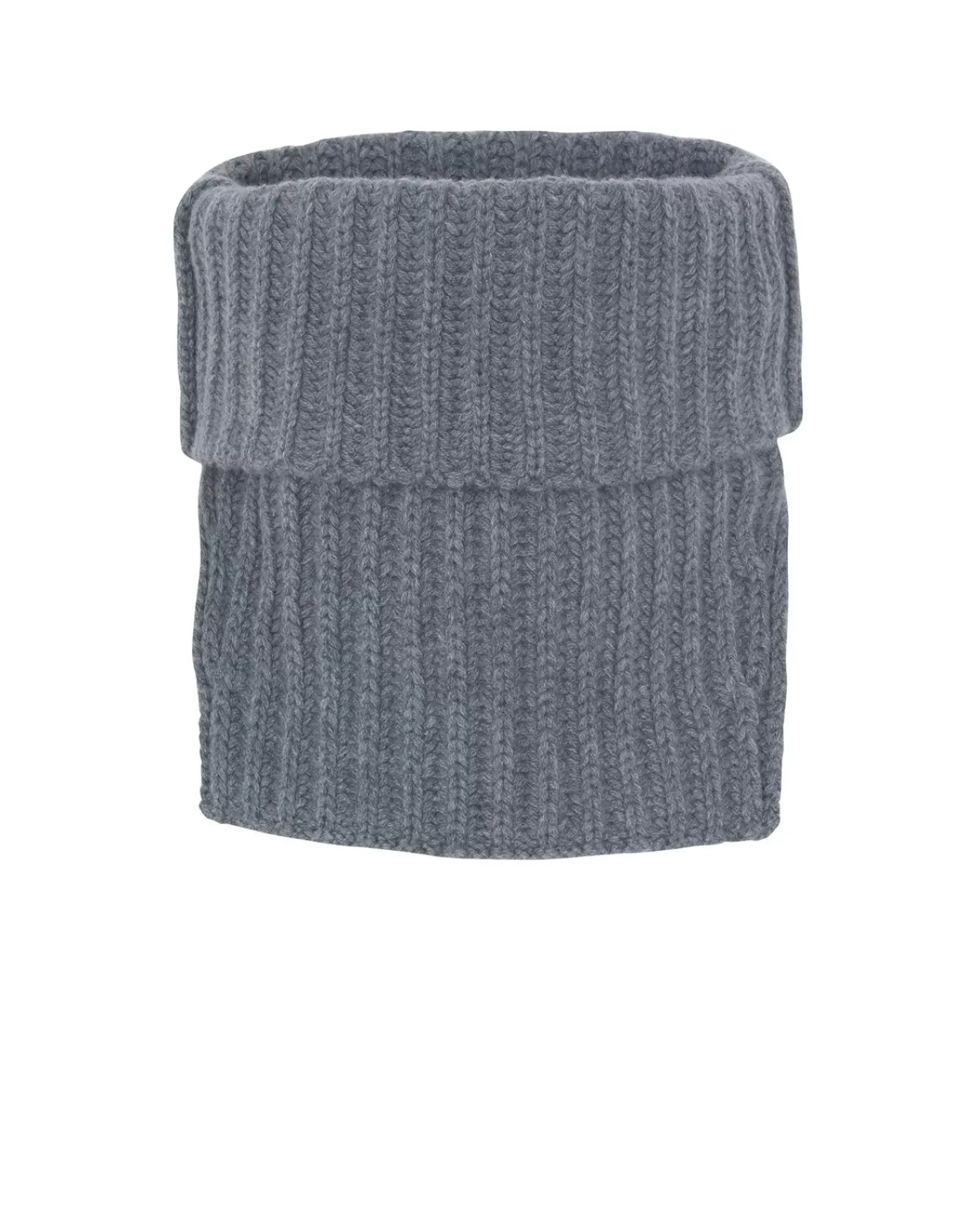 Kujten Scarves & Snoods>Cardigan Stitch Cashmere Snood, 16-Thread Gris Flanelle