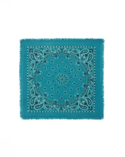 Kujten Scarves & Snoods>Cashmere Bandana Vert Jade
