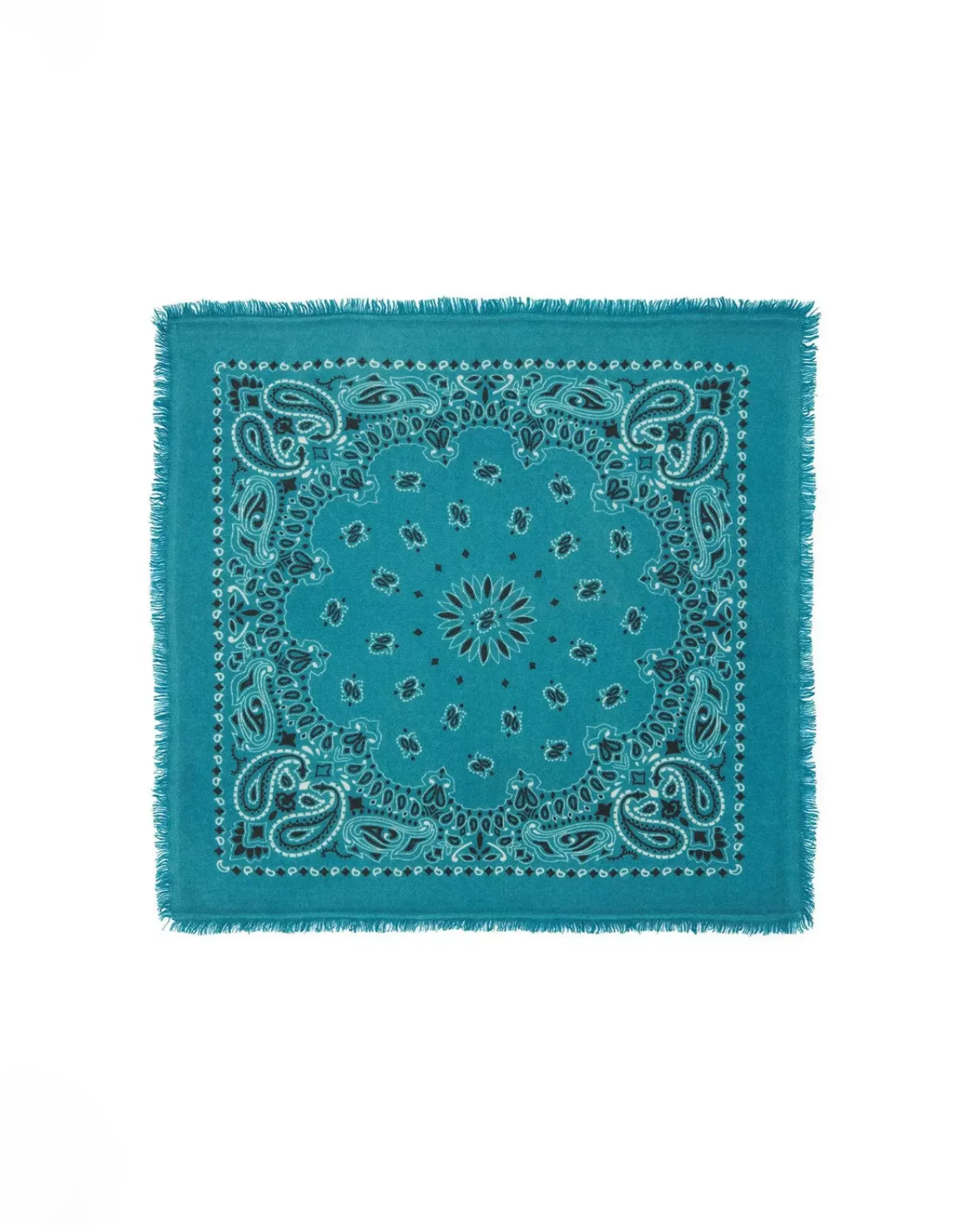 Kujten Scarves & Snoods>Cashmere Bandana Vert Jade
