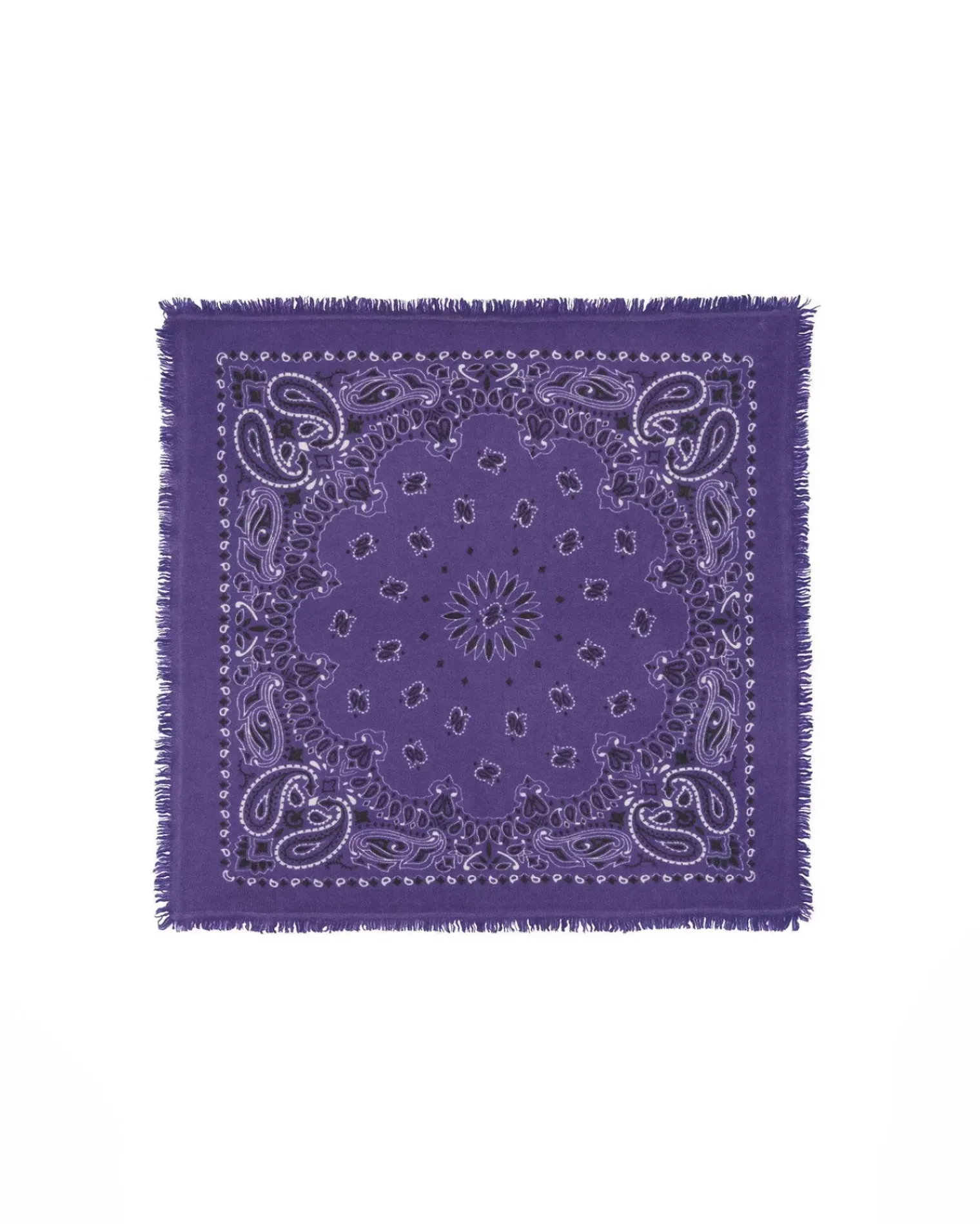 Kujten Scarves & Snoods>Cashmere Bandana, 2-Threads Deep Purple