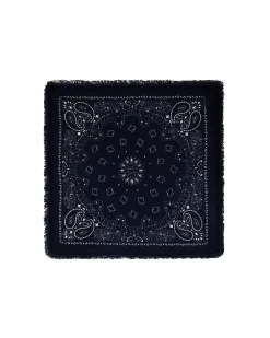 Kujten Scarves & Snoods>Cashmere Bandana, 2-Threads Bleu Marine Fonce