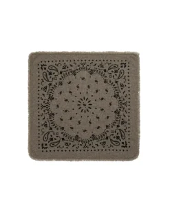 Kujten Scarves & Snoods>Cashmere Bandana, 2-Threads Kaki Chine