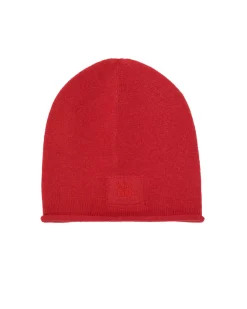 Kujten Hats & Headbands>Cashmere Beanie With Rollers Rouge