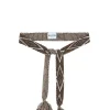 Kujten Belts>Cashmere Belt Marron Epice