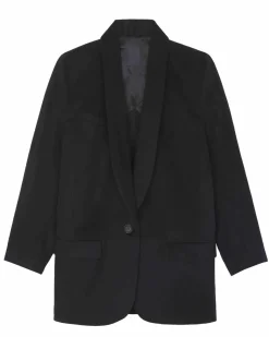 Kujten Jackets & Vests>Cashmere Blazer Noir