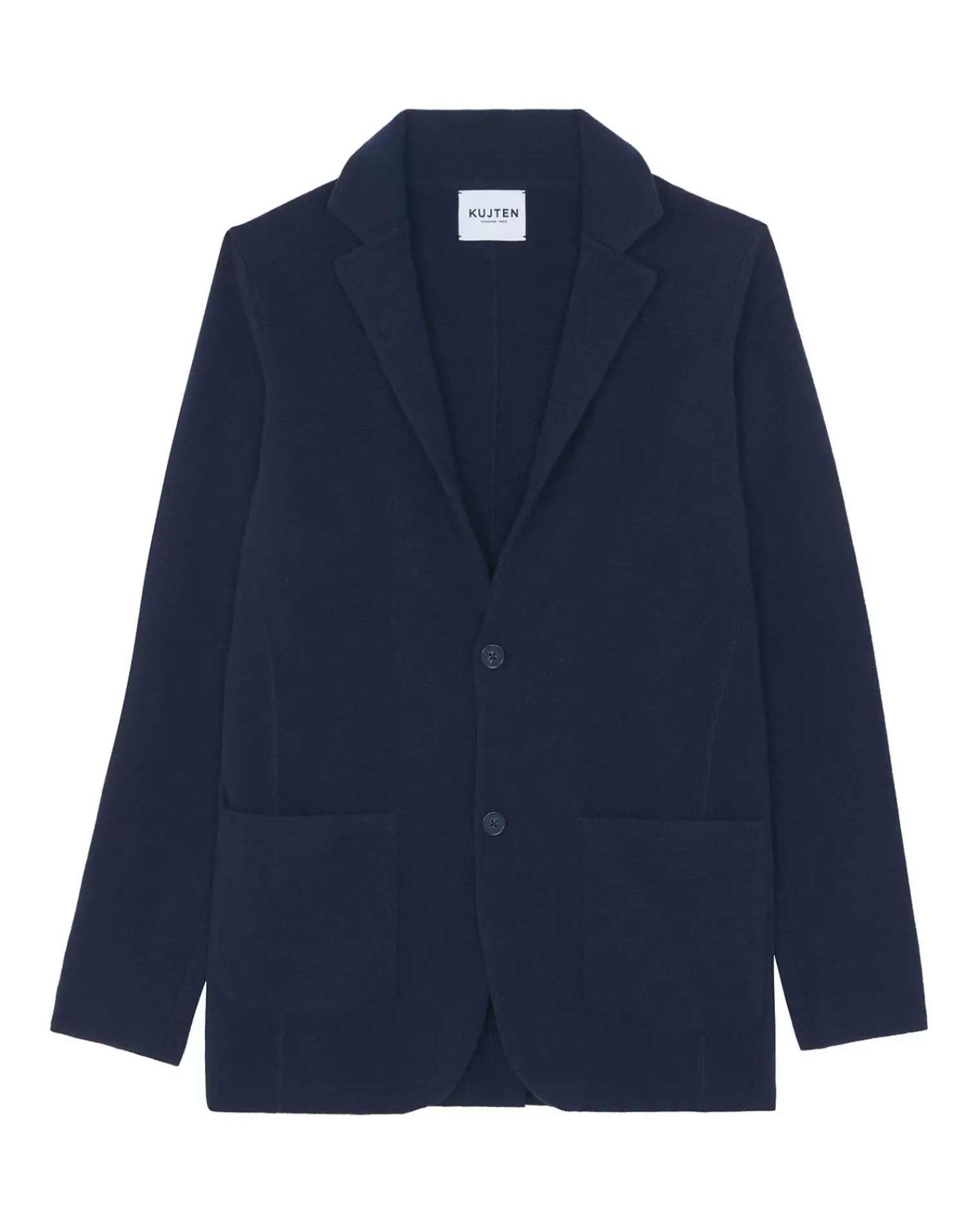 Kujten Jackets & Vests>Cashmere Blazer Jacket Bleu Marine Fonce