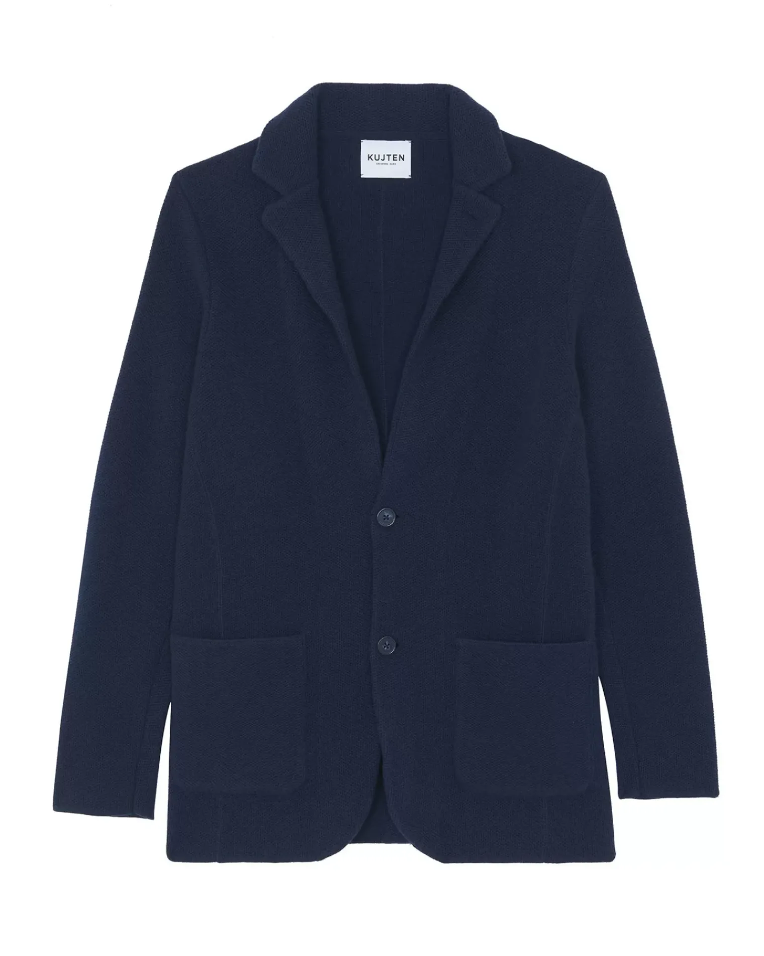 Kujten Jackets & Vests>Cashmere Blazer Jacket Bleu Marine Fonce