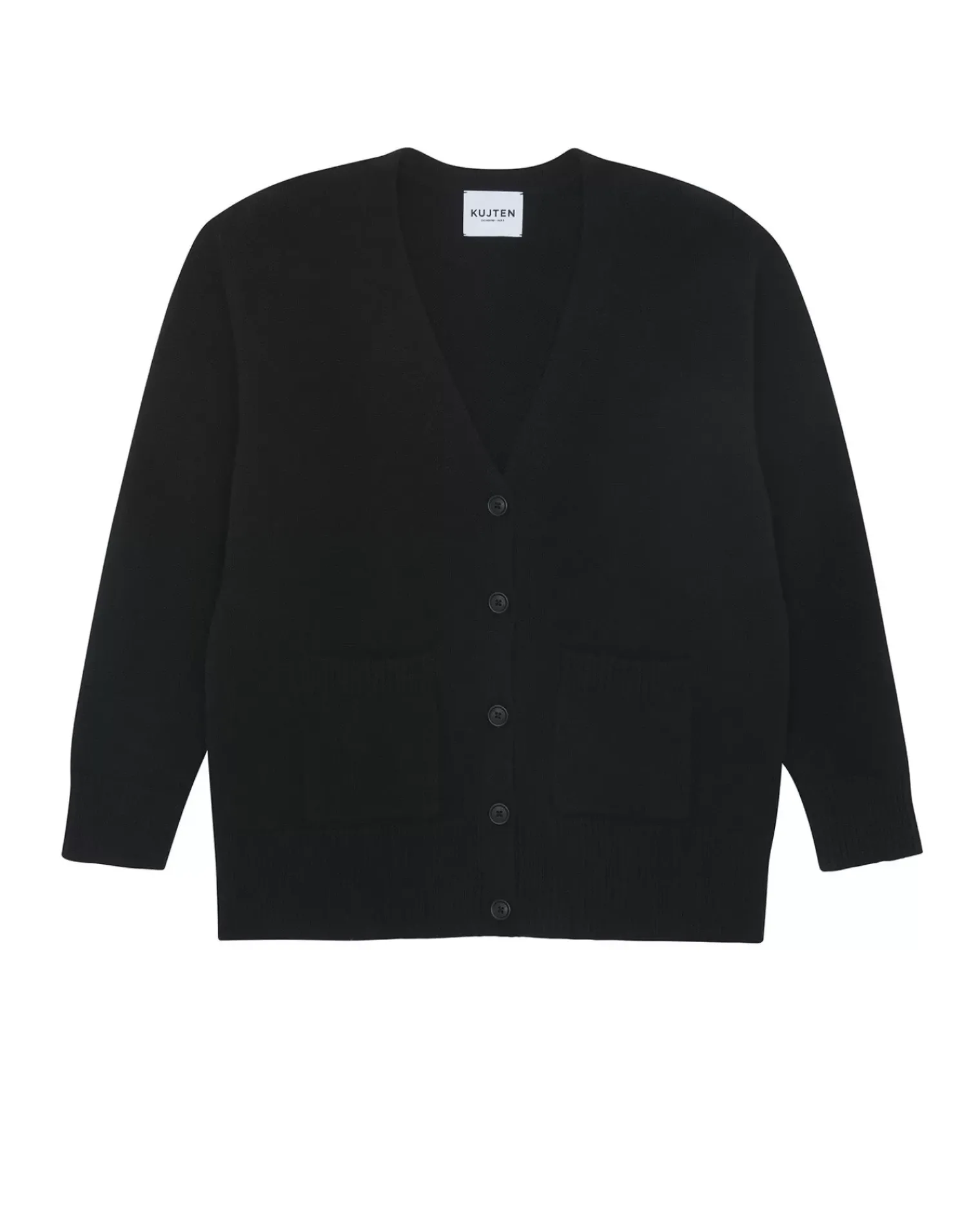 Kujten Jackets & Vests>Cashmere Cardigan, 6-Threads Noir