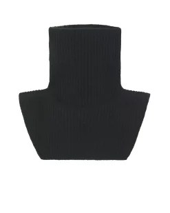 Kujten Scarves & Snoods>Cashmere Collar, 6-Threads Noir