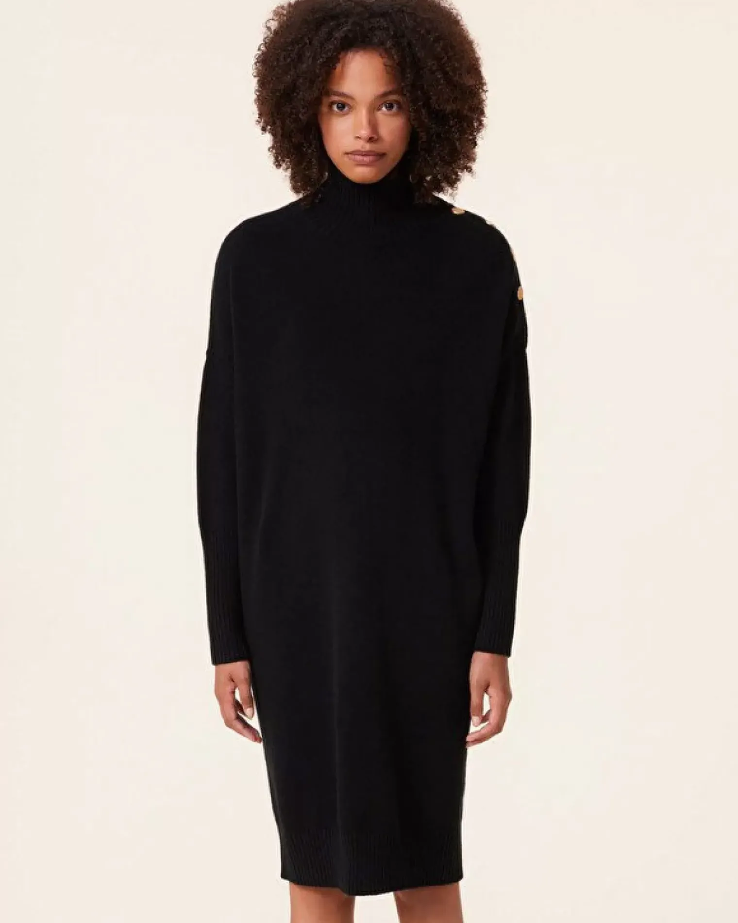 Kujten Dresses & Skirts>Cashmere Dress, 4-Threads Noir