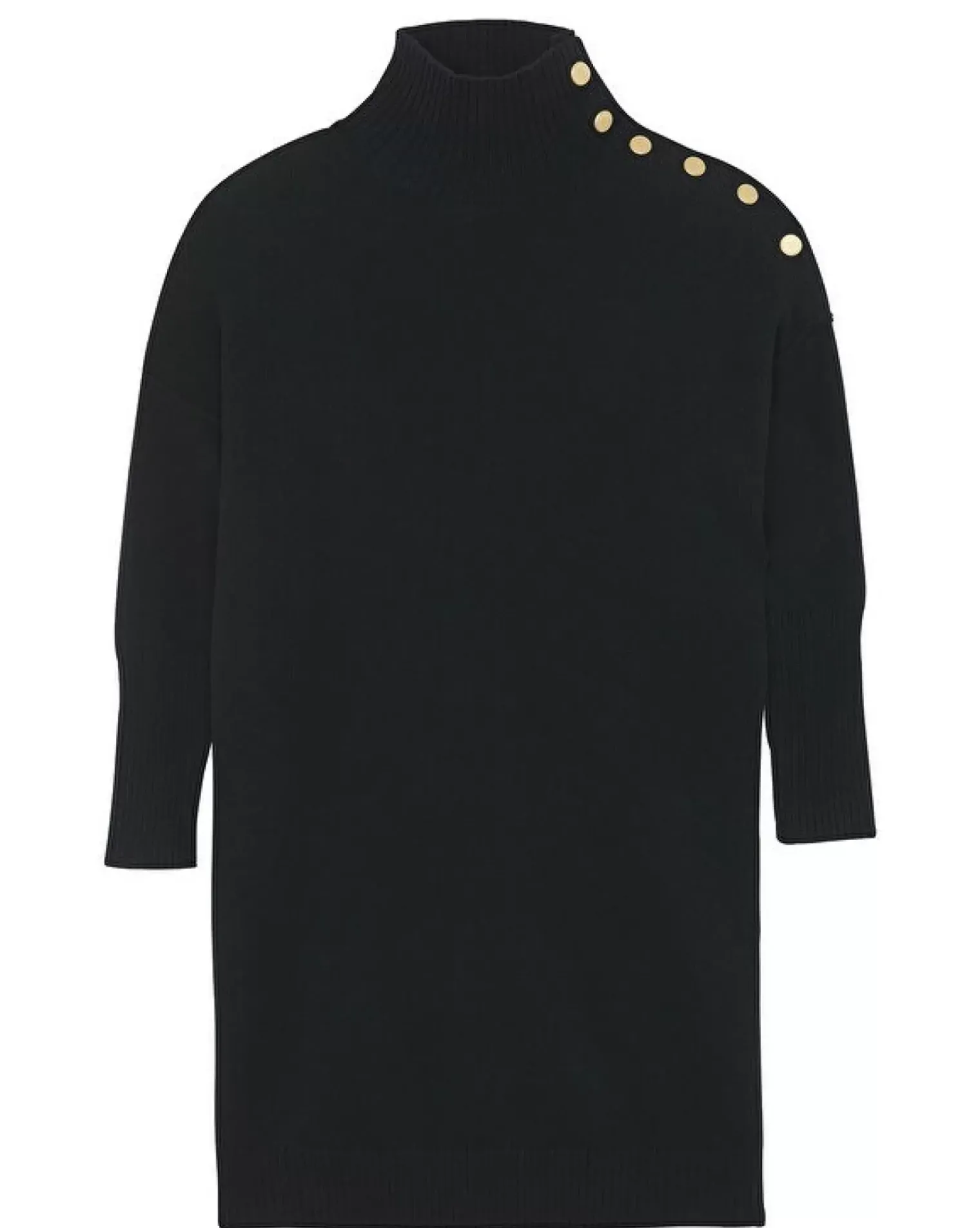 Kujten Dresses & Skirts>Cashmere Dress, 4-Threads Noir