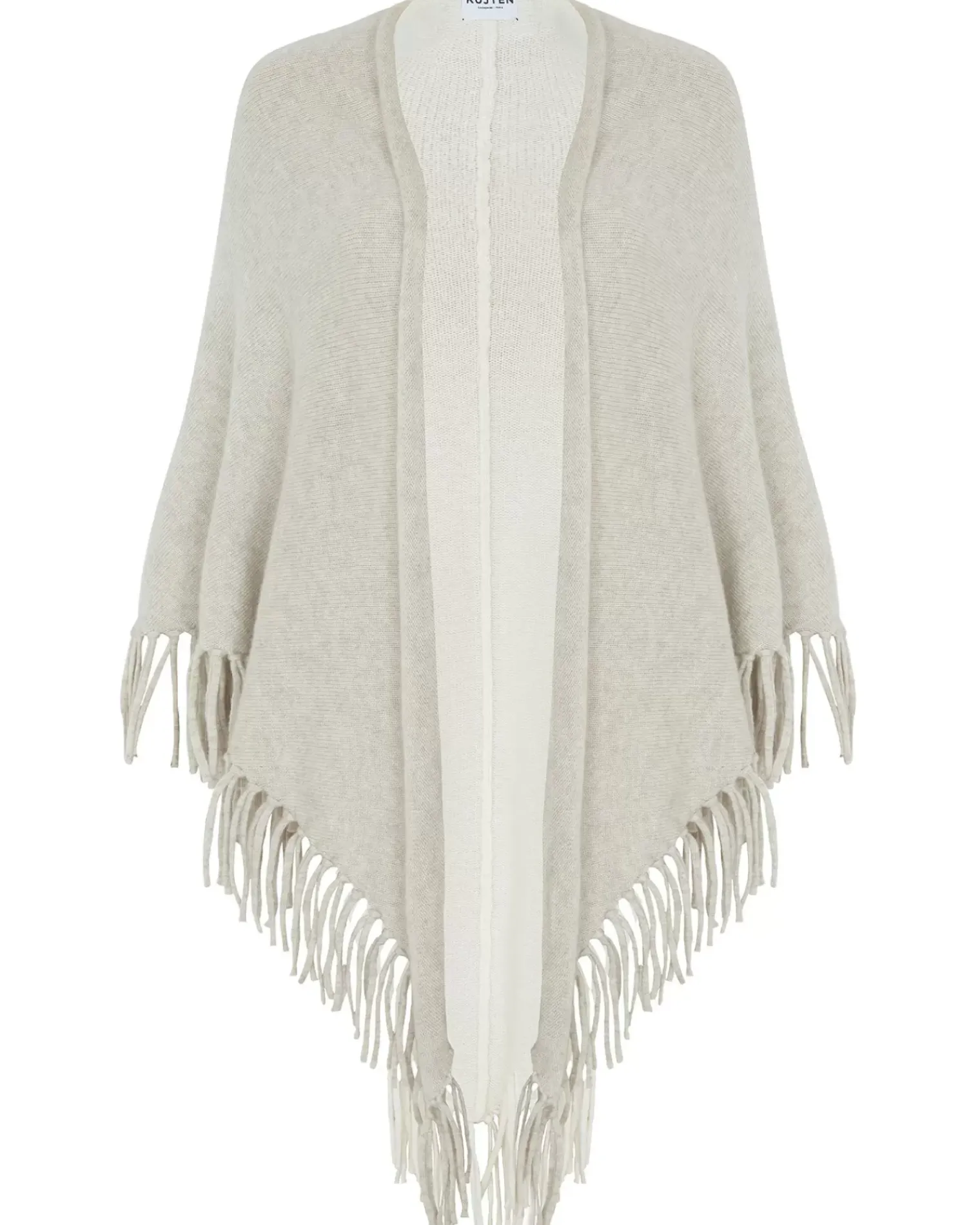 Kujten Scarves & Snoods>Cashmere Fringed Shawl Avoine