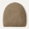 Kujten Hats & Headbands>Cashmere Hat, 6-Threads Kaki Chine