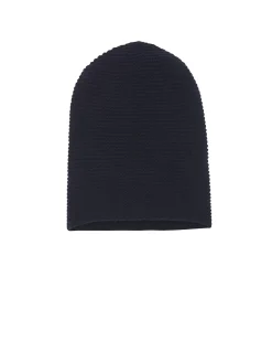 Kujten Hats & Headbands>Cashmere Hat, 10-Threads Bleu Marine Fonce