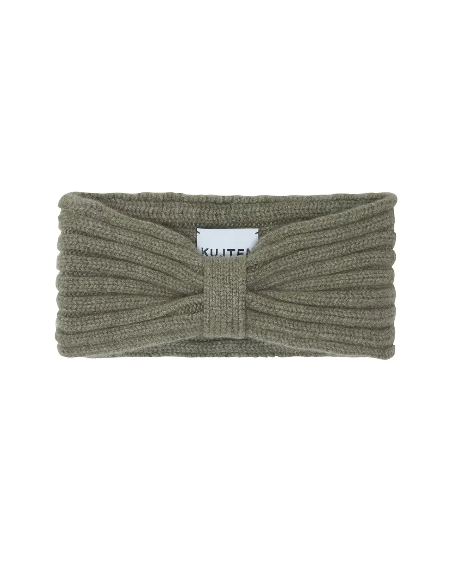 Kujten Hats & Headbands>Cashmere Headband, 10-Threads Kaki Chine