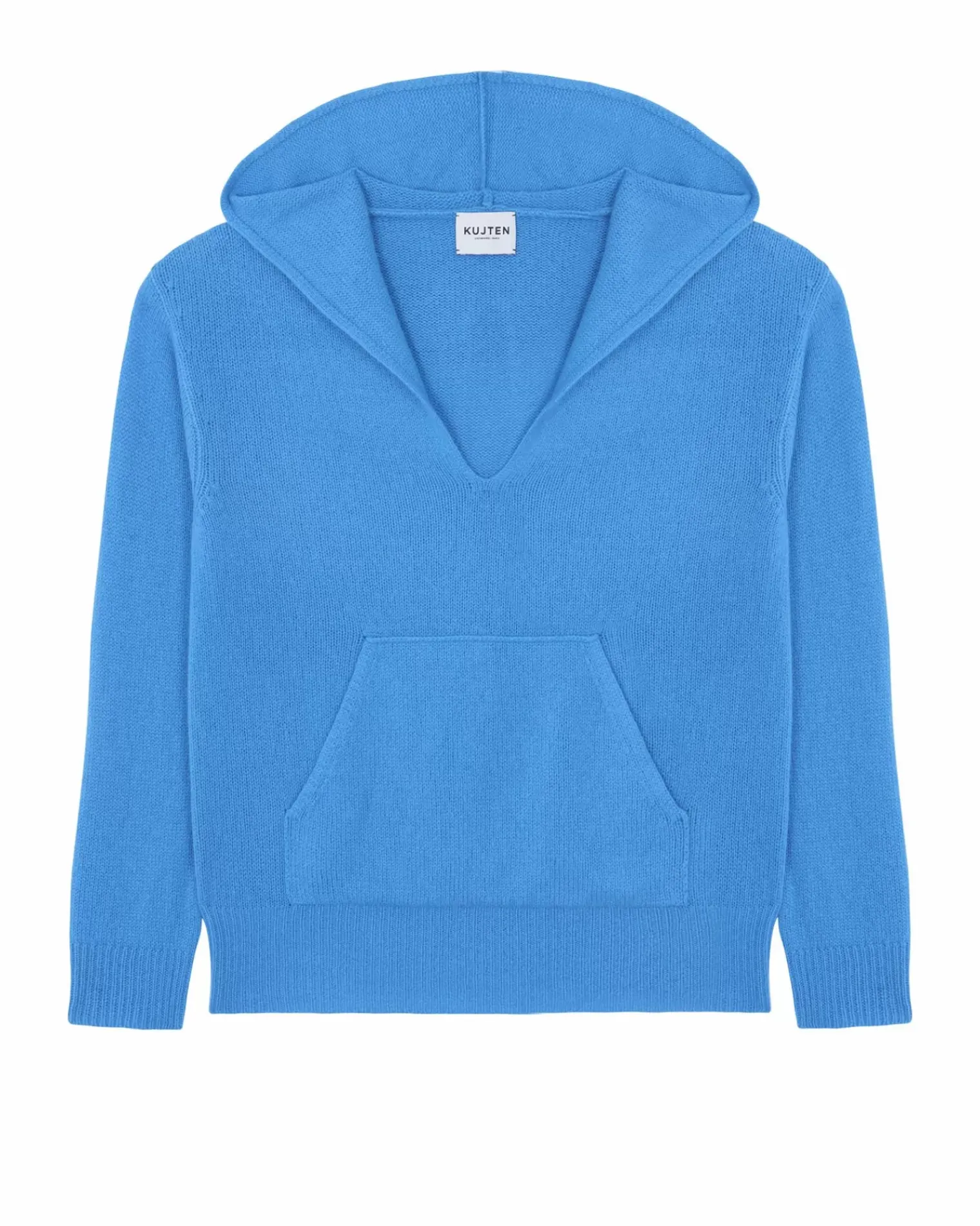 Kujten Hoodies>Cashmere Hoodie Bleu
