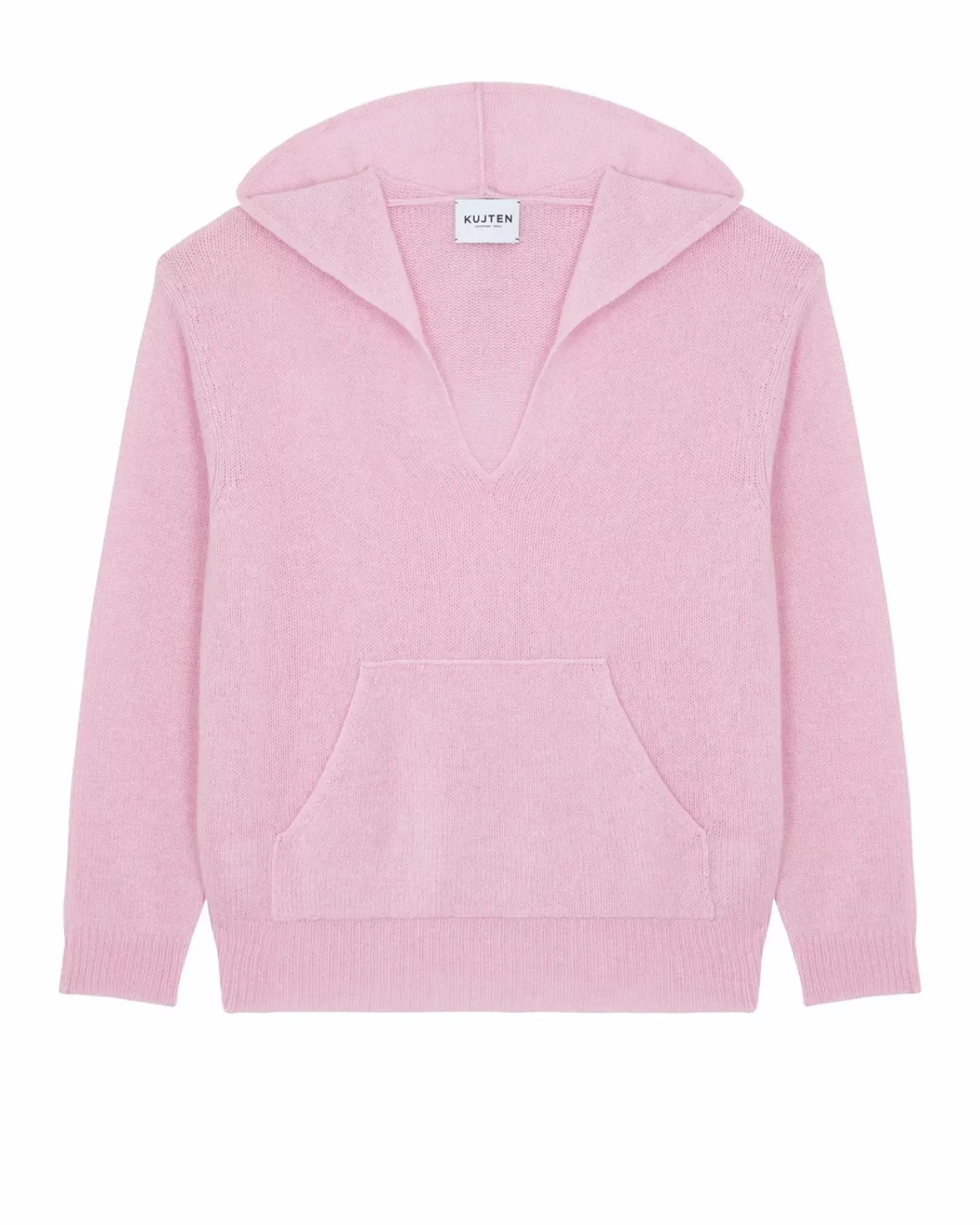 Kujten Hoodies>Cashmere Hoodie Candy Pink