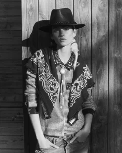 Kujten Jackets & Vests>Cashmere Jacket, 4-Threads Jeans Fonce