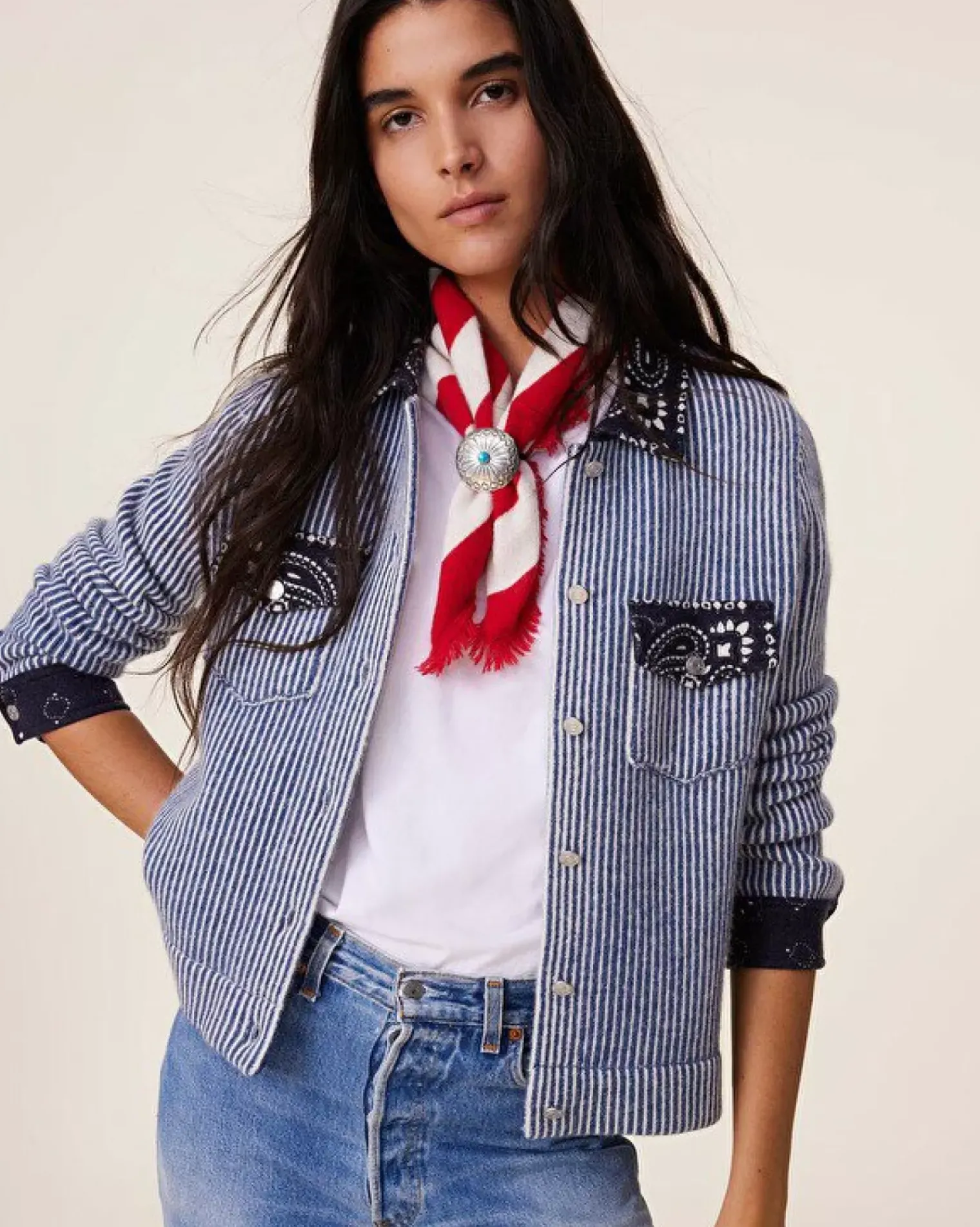 Kujten Jackets & Vests>Cashmere Jacket, 4-Threads Jeans Fonce