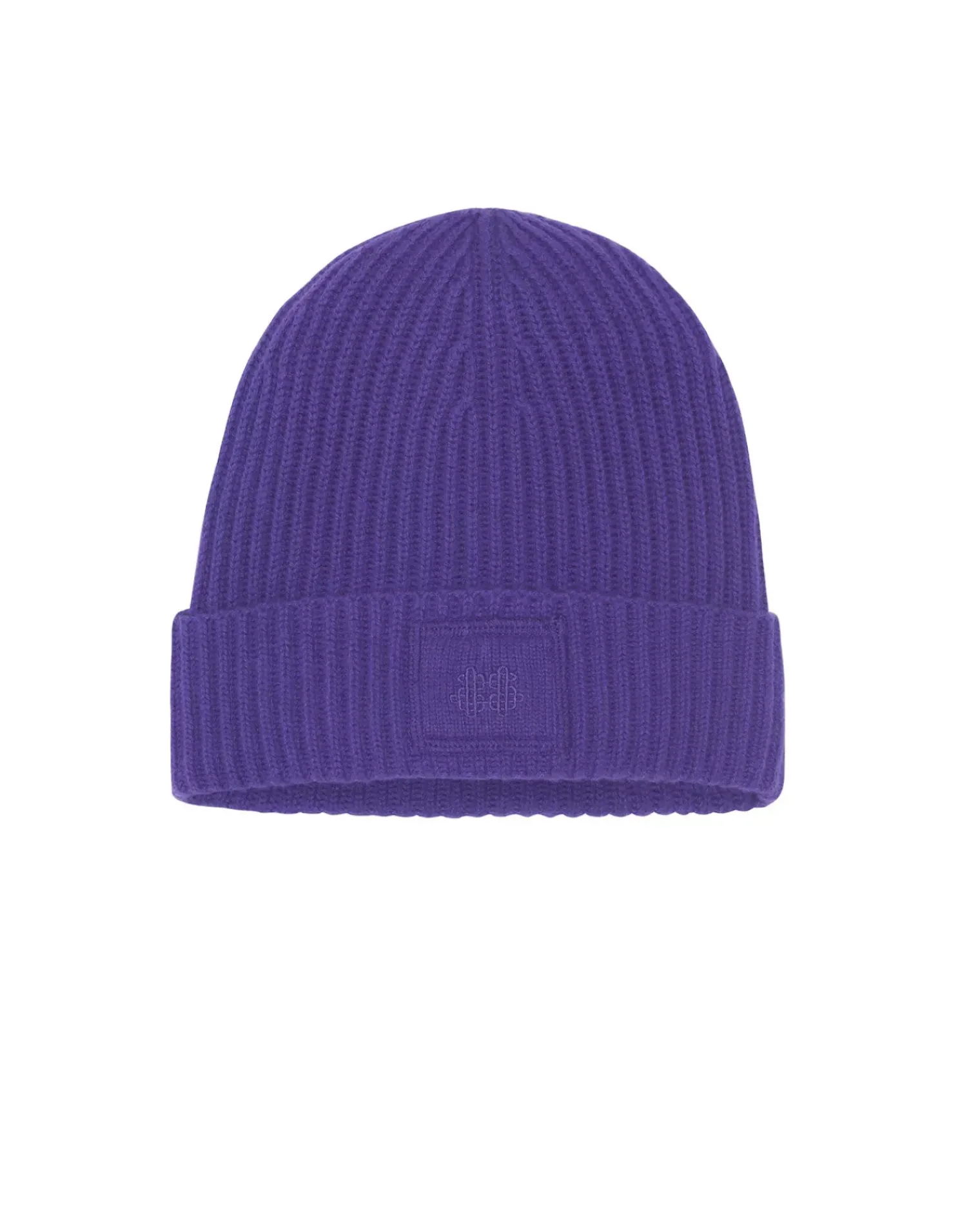 Kujten Hats & Headbands>Cashmere Logo Hat, 6-Threads Deep Purple