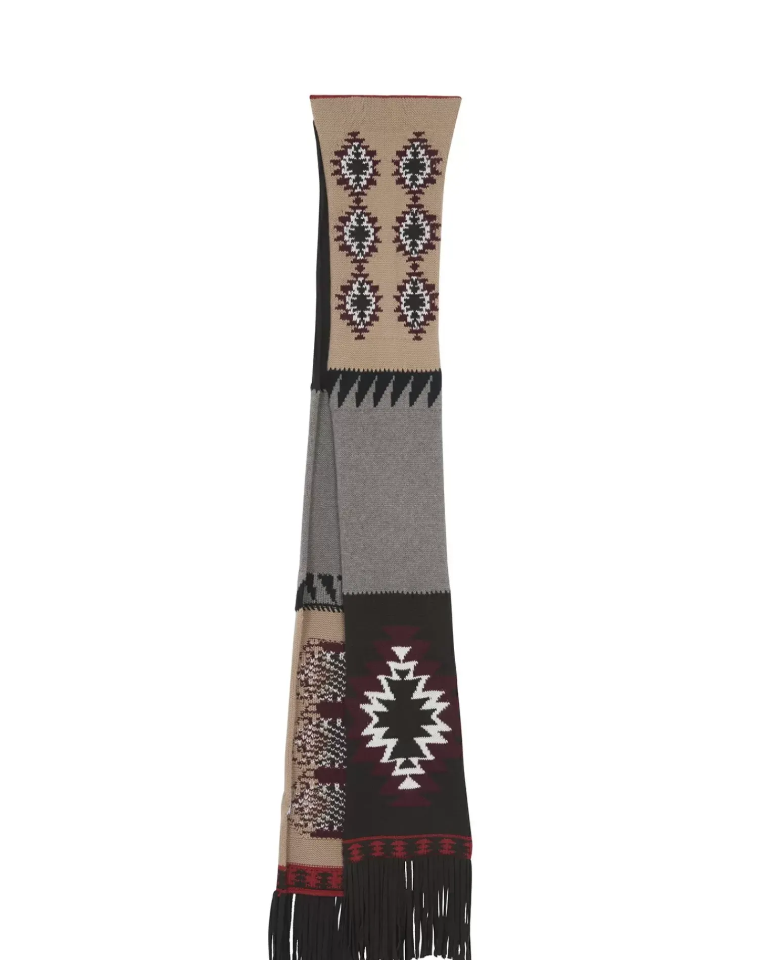 Kujten Scarves & Snoods>Cashmere Long Scarf, 12-Threads Marron