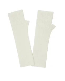Kujten Gloves & Mittens>Cashmere Mittens Blanc Vintage