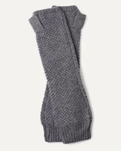 Kujten Gloves & Mittens>Cashmere Mittens Gris Flanelle