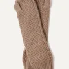 Kujten Gloves & Mittens>Cashmere Mittens Beige Taupe