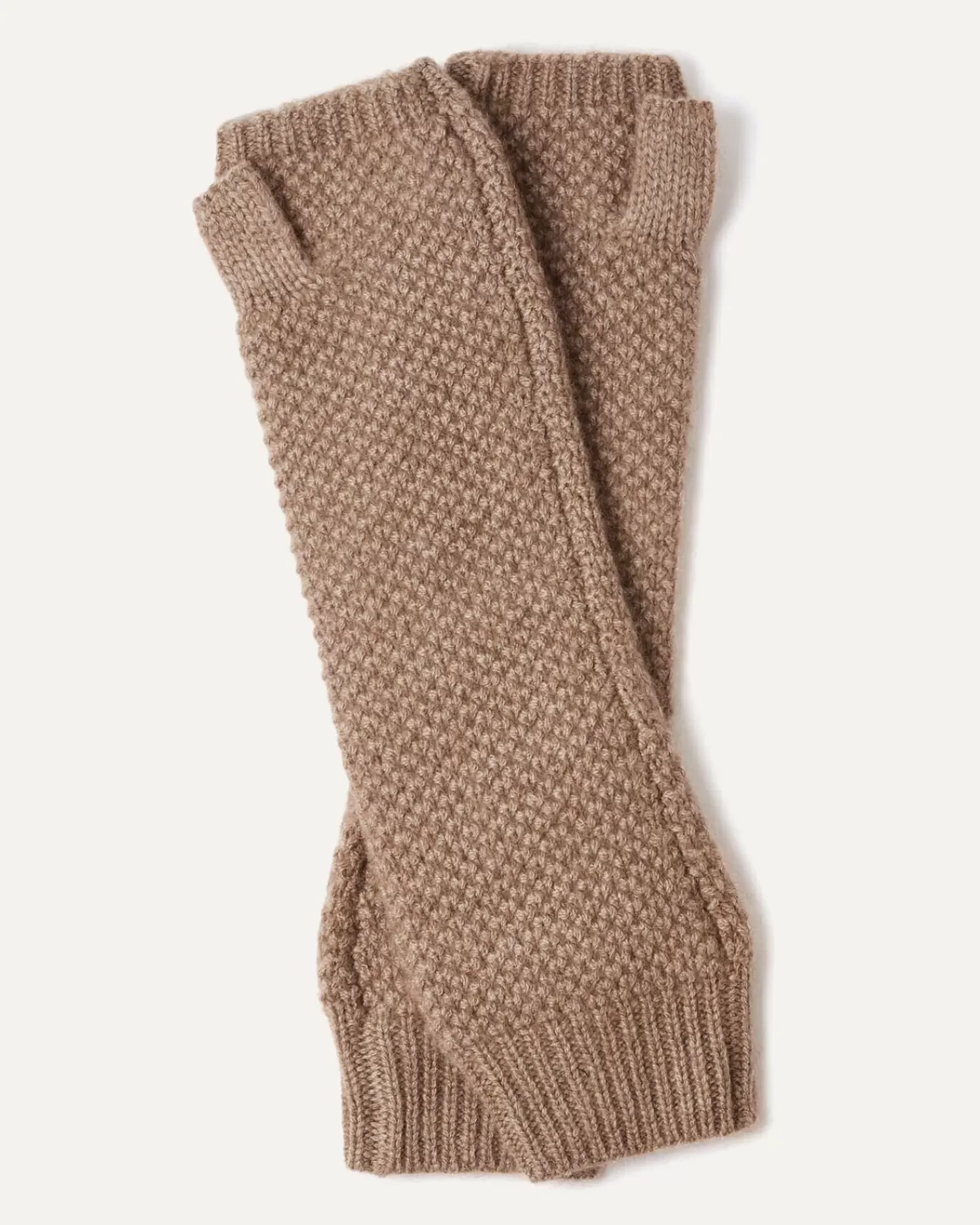 Kujten Gloves & Mittens>Cashmere Mittens Beige Taupe