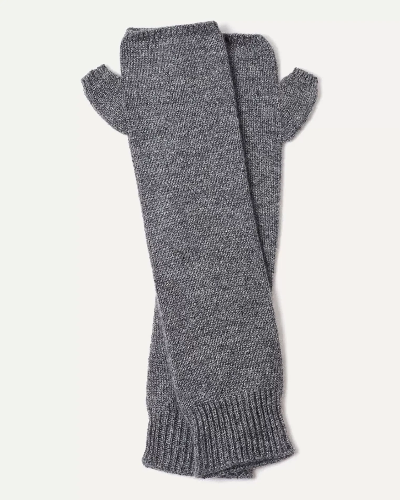 Kujten Gloves & Mittens>Cashmere Mittens, 4-Threads Gris Flanelle
