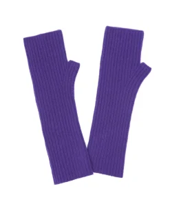 Kujten Gloves & Mittens>Cashmere Mittens, 2-Threads Deep Purple