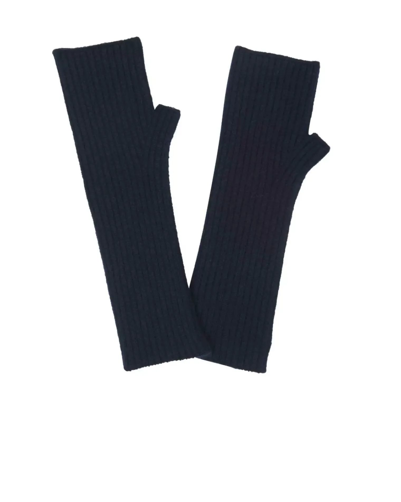 Kujten Gloves & Mittens>Cashmere Mittens, 2-Threads Bleu Marine Fonce