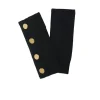Kujten Gloves & Mittens>Cashmere Mittens With Buttons, 4-Threads Noir
