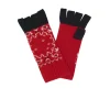 Kujten Gloves & Mittens>Cashmere Mittens With Fingers Rouge