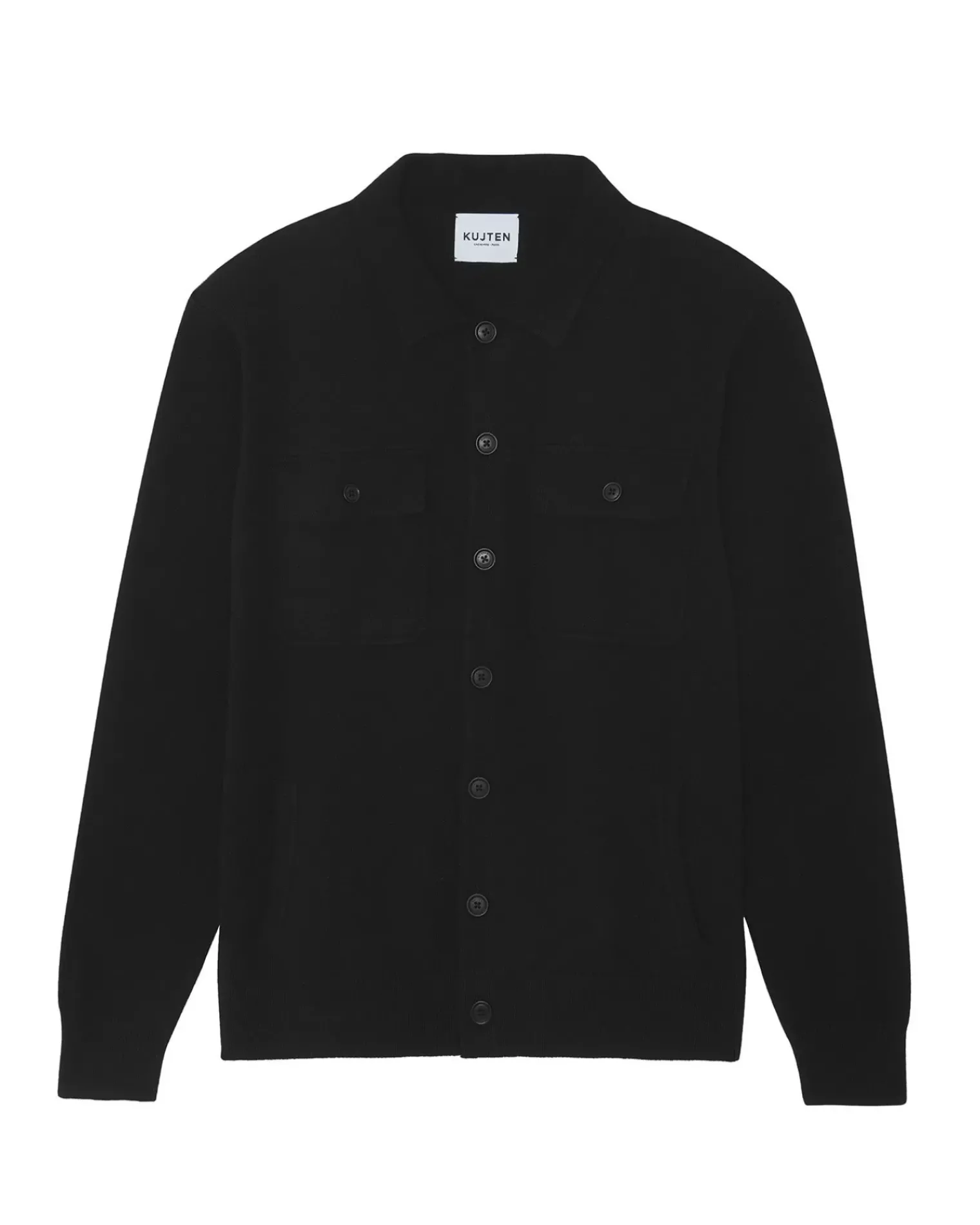 Kujten Jackets & Vests>Cashmere Overshirt Noir