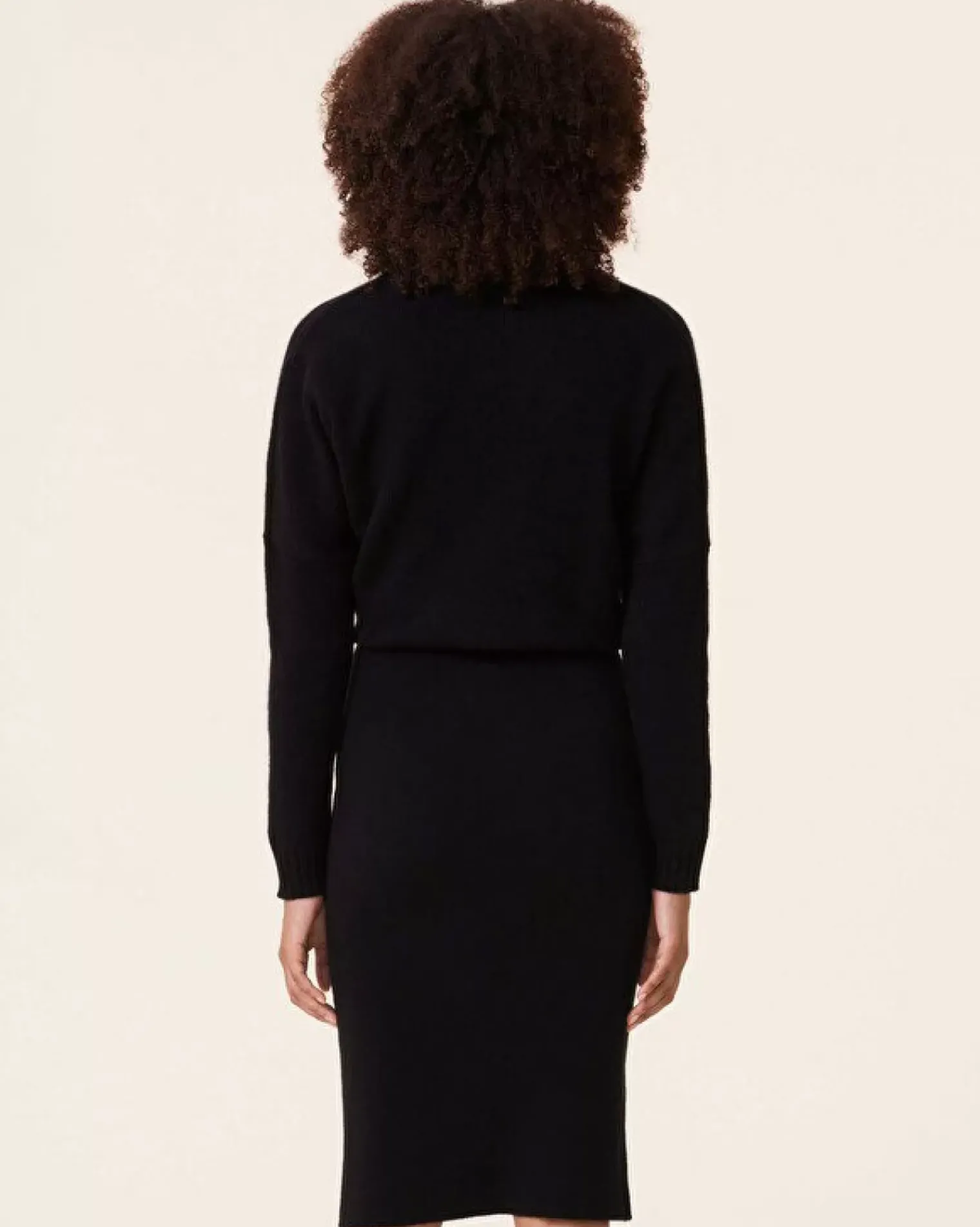 Kujten Dresses & Skirts>Cashmere Pencil Skirt, 2-Threads Noir