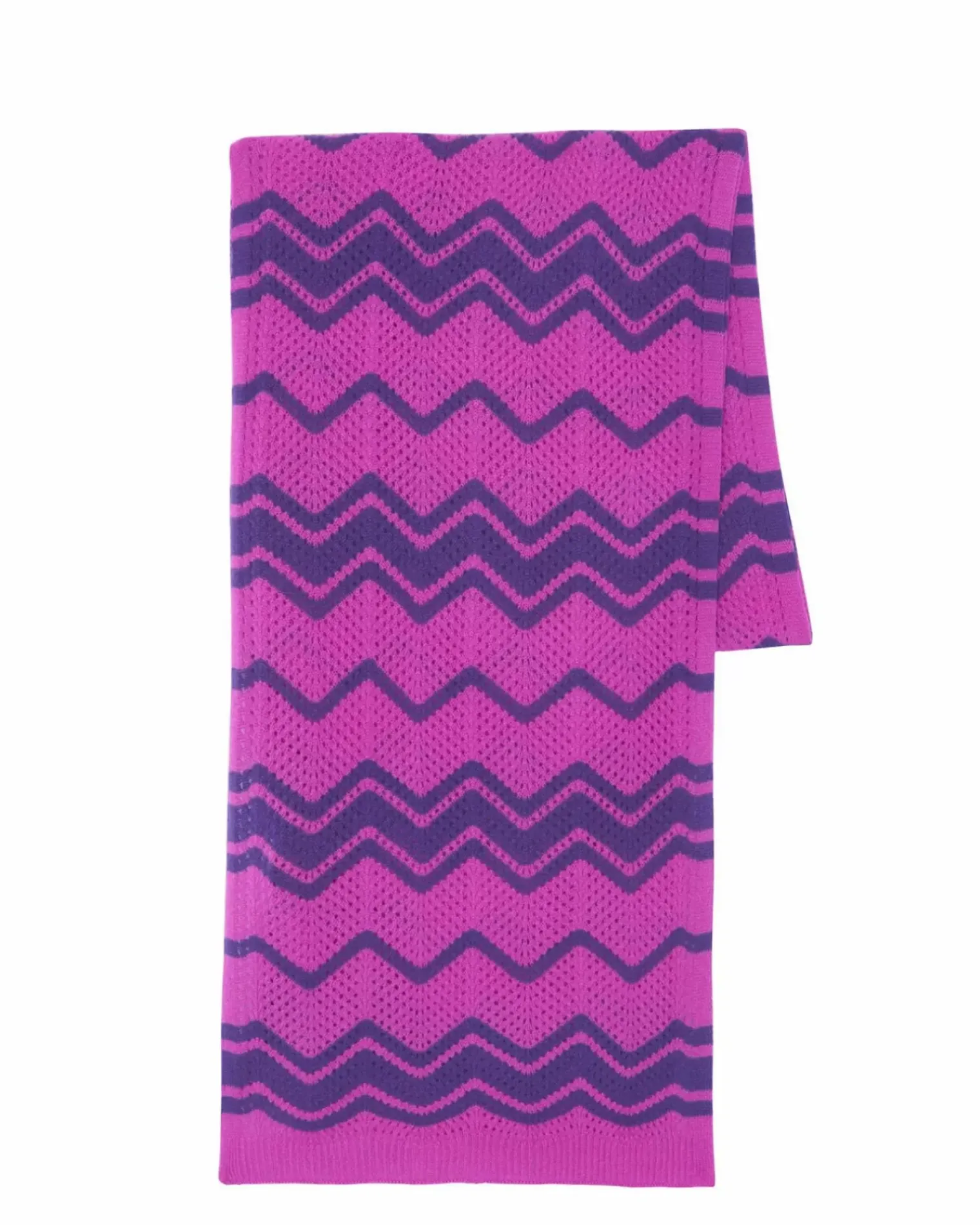Kujten Scarves & Snoods>Cashmere Scarf Violet Fluo