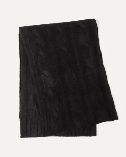 Kujten Scarves & Snoods>Cashmere Scarf Noir