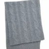 Kujten Scarves & Snoods>Cashmere Scarf, 6-Threads Gris Flanelle